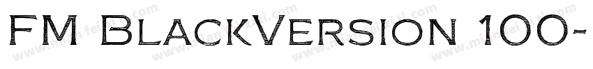 FM BlackVersion 100字体转换